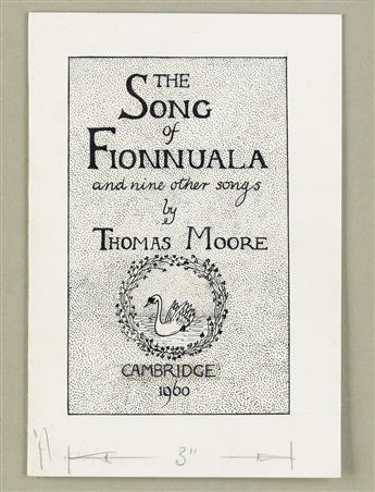 (LISTER, RAYMOND.) Moore, Thomas. The Song of Fionnuala and nine other songs.